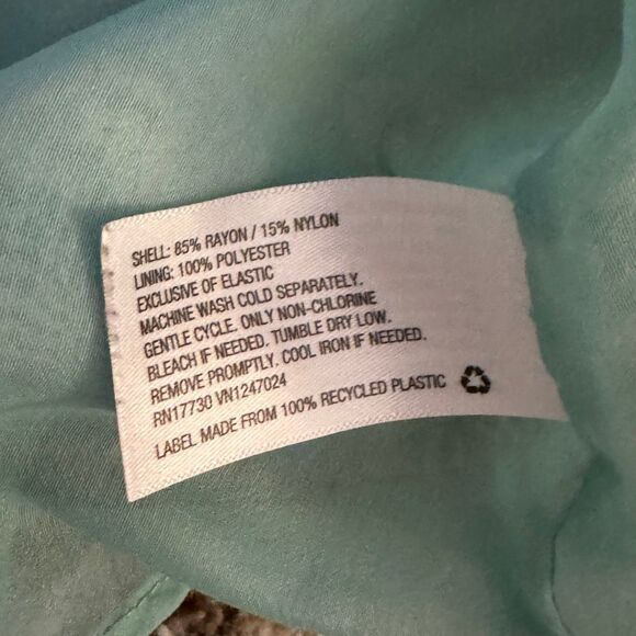 Future Collective Green & Blue Watercolor Tie-Dye Puff Sleeve Mini Fairy Dress 1 - Picture 4 of 5